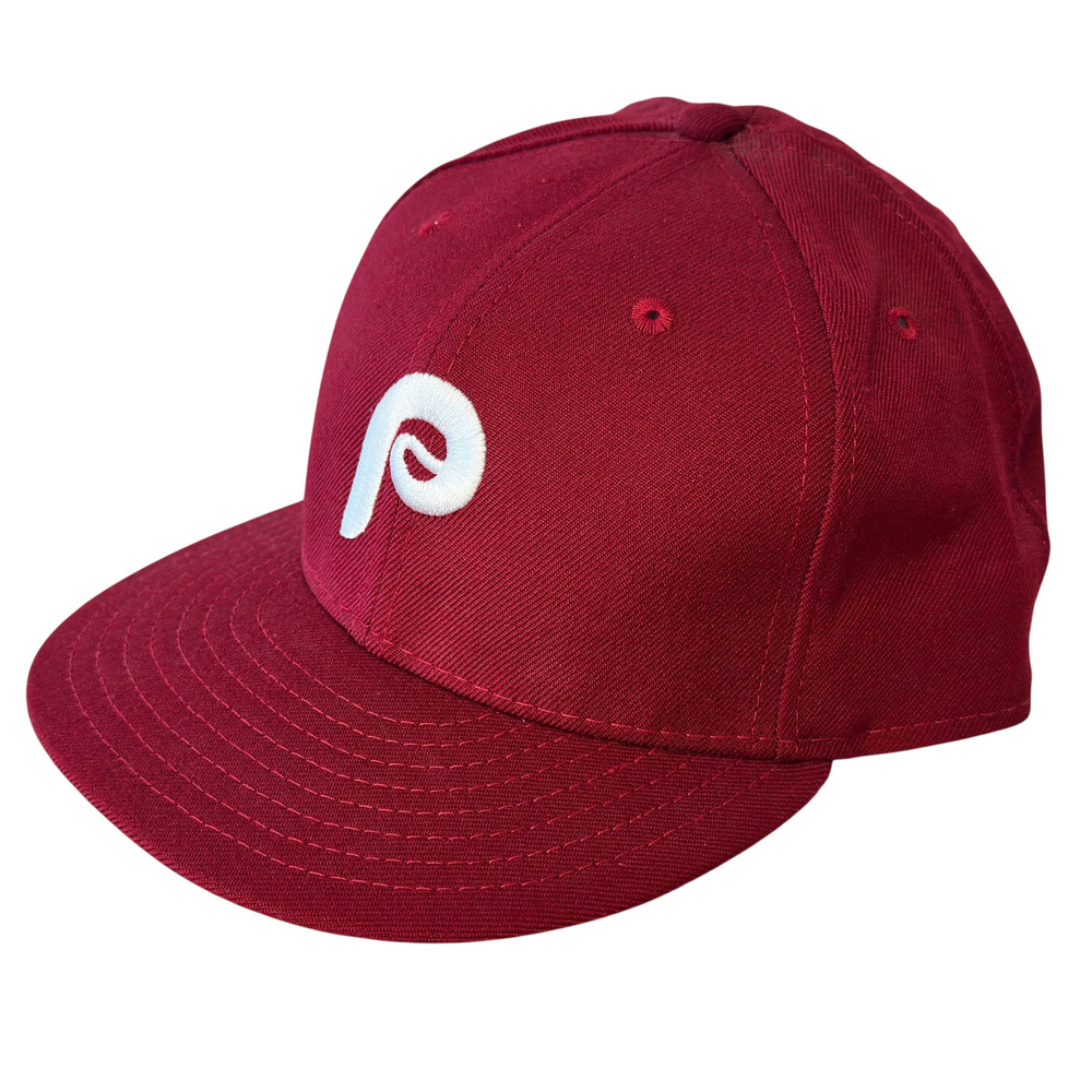 New Era Philadelphia Phillies Fitted Wool Hat 7 3/4 Made in USA 5950 Pro Model